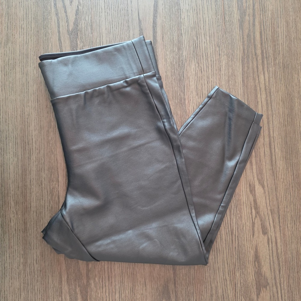 Torrid Pixie Faux Leather Skinny Pants Black High Rise Cropped Plus Size 3 3X